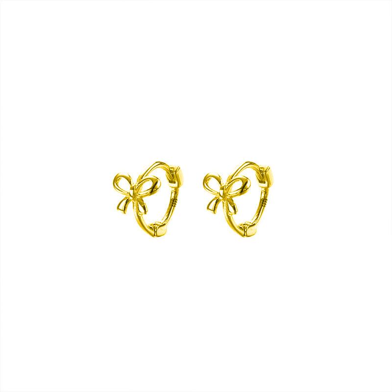 Минималистичные серьги-бантики из стерлингового серебра S925 – Высококлассный нишевый дизайн для пирсинга ушей.