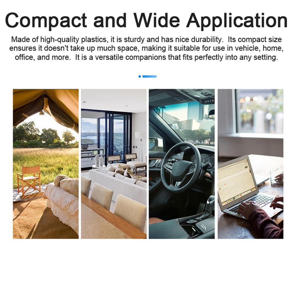 Автомобильные часы-термометр 2 в 1 Цифровые часы и измеритель температуры с ЖК-дисплеем с подсветкой Переключение 12 ч/24 ч для