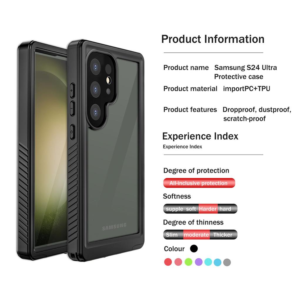 НОВЫЙ водонепроницаемый чехол IP68 для Samsung Galaxy S24 Plus, S24 Ultra. Водонепроницаемые, пыленепроницаемые, защищенные от брызг, подводные чехлы для S24