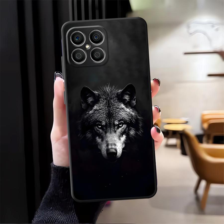 Крутая мультяшная волчья funda чехол для телефона для Honor X5b X7 X8 200 400 Lite Magic5Lite 90 70 X6 8X X9a