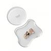 Nail Art Clear Mixing Palette Round Irregular Acrylic Manicure Tool