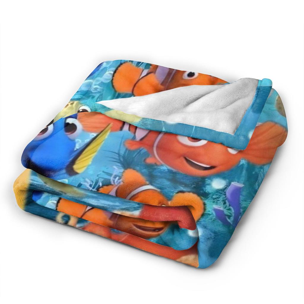 Теплые Мягкие Пледы Finding Nemo Детское Плюшевое Постельное Белье Пледы Пушистый Спальный Фланелевый Покрывало Покрывало на Диван-Кровать