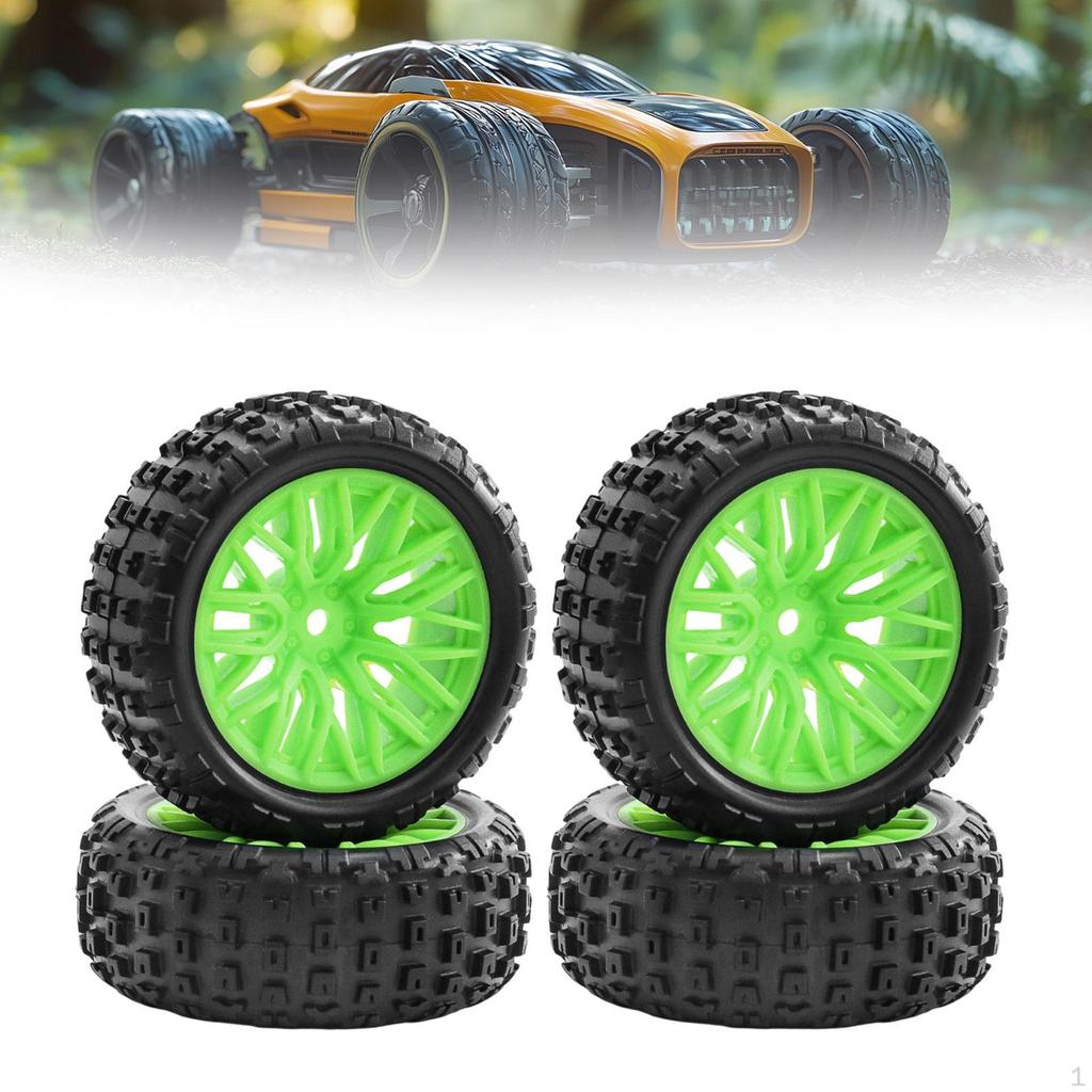 4 шт. Шины для радиоуправляемой машины 1/18, Запасные части, Модификация, Высокопроизводительные сборочные детали для апгрейда