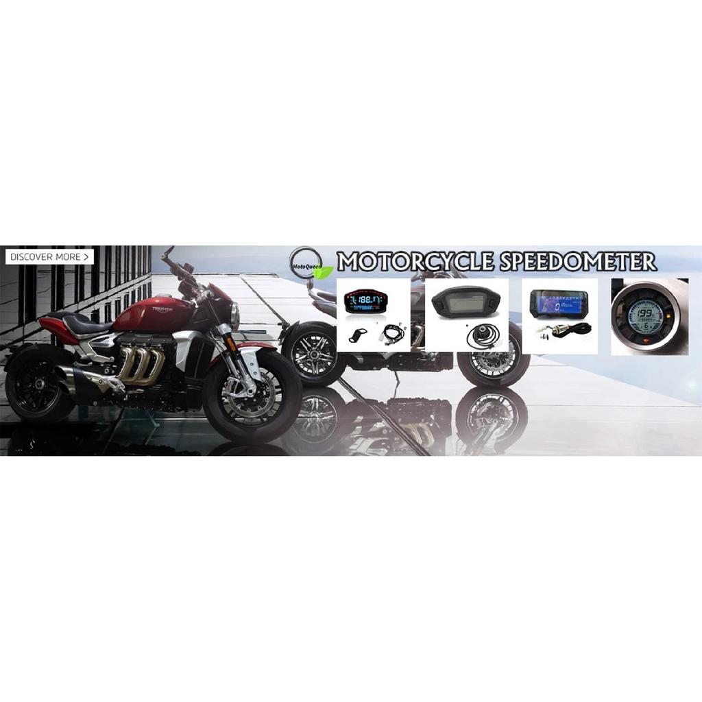 Universal For 1,2,4 Cylinder 15000RPM Motorcycle LCD Speedometer Digital Electric Modified Mini Adjustable Speed Meter Odometer