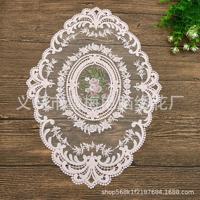 Подставка для столовых приборов в скандинавском стиле, вышитая скатерть, декоративный коврик для стола, украшение для дома, обеденный стол, ретро-кружевной коврик для журнального столика