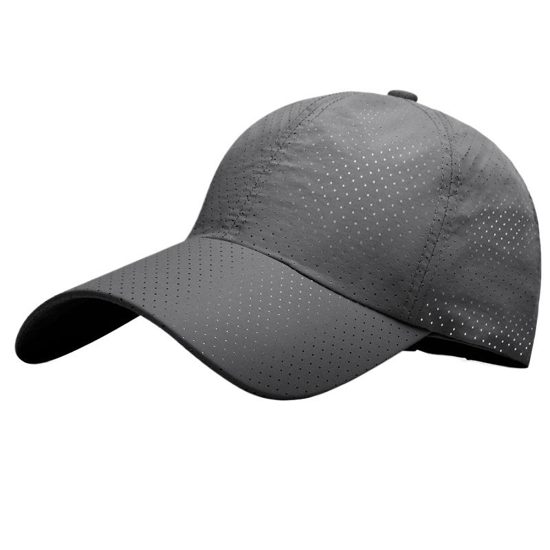 Корейская версия быстросохнущей бейсболки однотонная женская кепка с солнцезащитным козырьком для улицы мужская дышащая шляпа с отверстиями для солнца