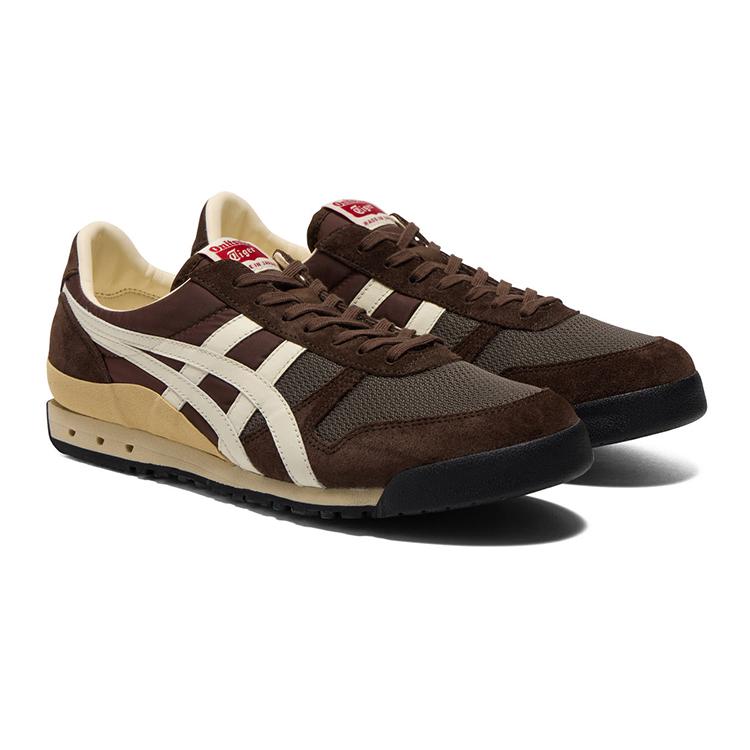 ONITSUKA TIGER Ультра 81 Износостойкие Низкие Повседневные Кроссовки Унисекс Коричневые 1183B536-201