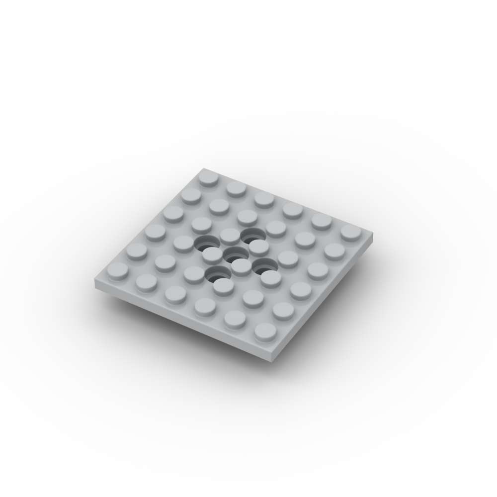 MOC 1 шт. 73110 Модифицированная пластина 6x6 Набор строительных блоков с 5 отверстиями для штифтов Пластина Деталь Кирпич Идея для DIY Частица Детский Подарок на День Рождения