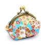 Moeruruya Coin Round Cute Bag Wallet, Purse, Shape, Women's Bag, Small, Handmade, Japanese-Style (Blue)