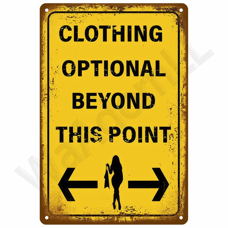 High Definition Tin Metal Sign Wall Art Vintage Retro Assorted Humorous Warning Signs Collection Featuring VelociraptorFre