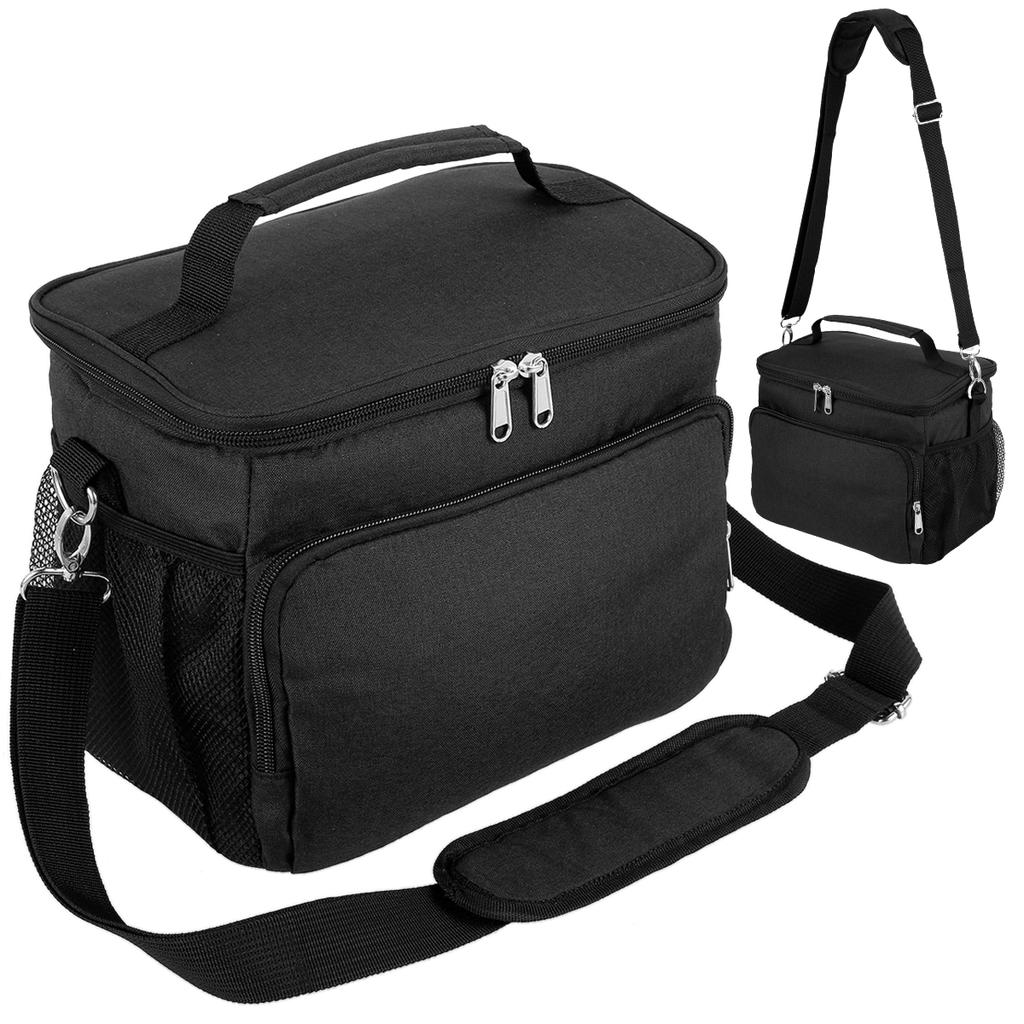 Insulated Lunch Bag Large Reusable Thermal Tote With Adjustable Shoulder Strap For Men Women Work Office Travel