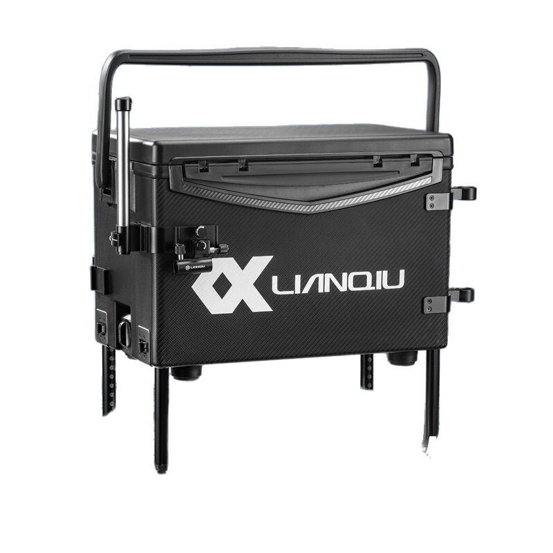 Многофункциональный рыболовный ящик Черный Воин 2025: Ультралегкий, 29 л, Тайваньский стиль, С полным набором удилищ, Для сидения