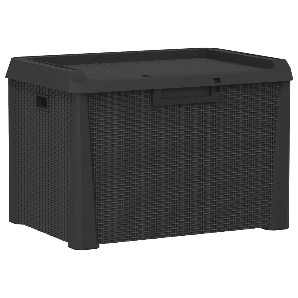 Garden Storage Box Anthracite Grey 125 L PP
