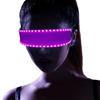 Светящиеся LED Очки для Вечеринки Унисекс Модные Светящиеся Очки для Рейв-Вечеринок Хэллоуина Косплея Солнечные Очки