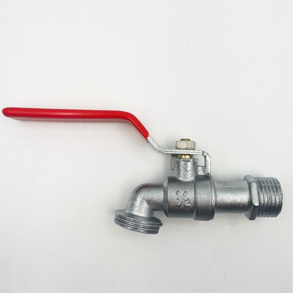 1/2inch 3/4inch Garden Irrigation Faucet Brass IBC Tank Water Tap Single Outlet Valve Replacement Antifreeze Accessories Red