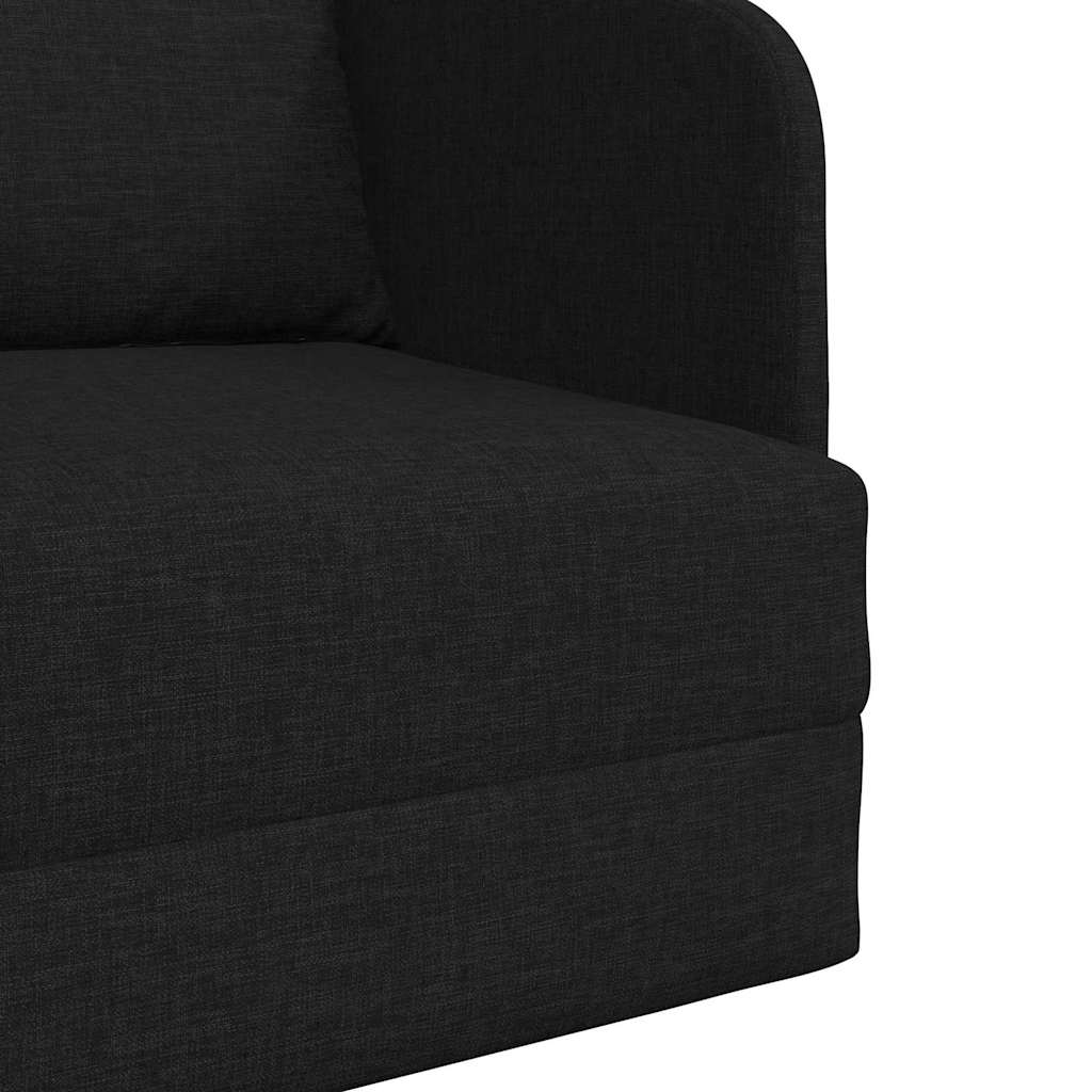 Black Sleeper Sofa 65 x 80 x 83 cm Fabric