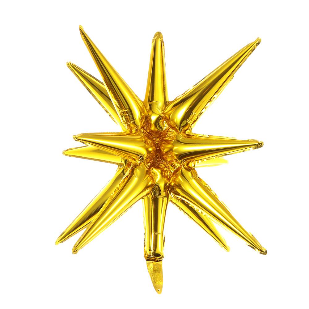 12 PCS Large Disco Style Balloons Silver Gold 4D Ball Balloon Metallic Disco Balloons  Home Indoor