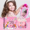 Kids Washable Makeup Set For Girls, Real Makeup Set Toddler Makeup Kit With Makeup Bag, Kids Toy Makeup Set Christmas Birthday Gift
