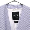 Armani Exchange Stripe Seersucker Куртка без цвета 4 Синий x белый Женская Б/У
