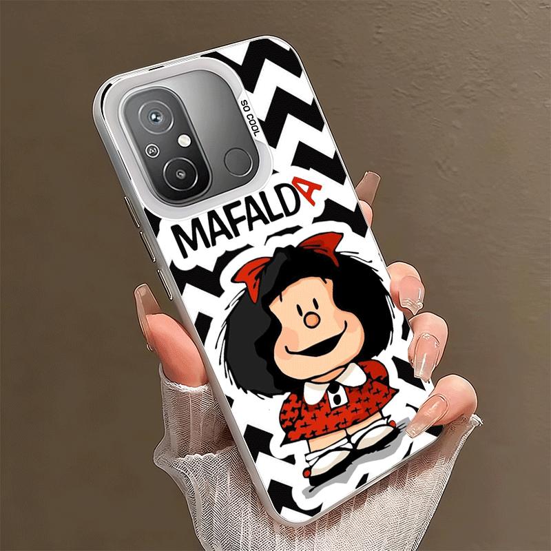 Mafalda Cartoon Cute Soft Phone Case for Xiaomi Redmi 15C 15 14C 13C 12C Poco X5 X6 X7 Pro X3 F8 F7 Ultra M8 13 12 Cover Back Sh