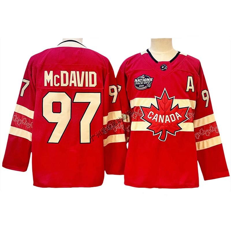 Mens Ice Hockey Jersey Retro Style Custom Number 87 Canada Team 34 USA Cotton Blend Practice Uniform