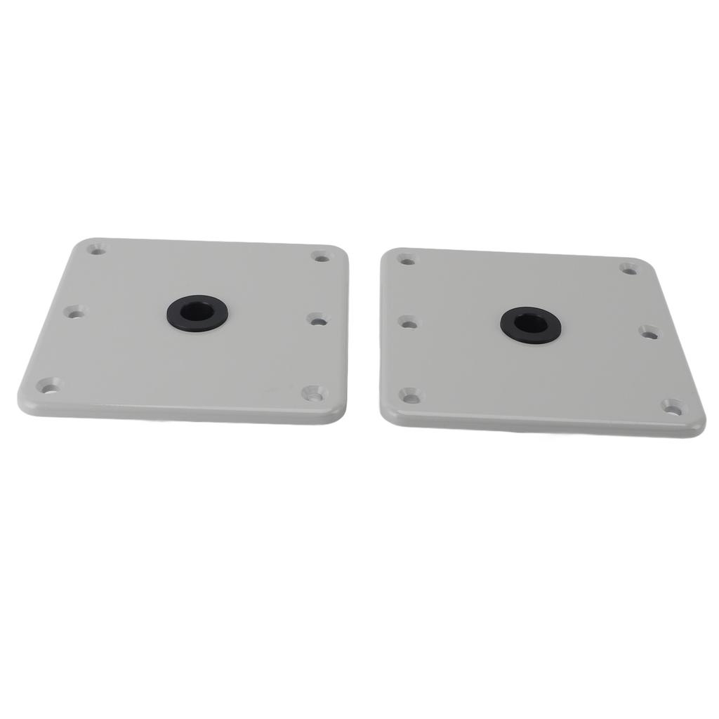 2PCS Boat Seat Bases Aluminium Alloy 6 Screw Holes 3 4 Inch Pin Post Mounting Base for Marine Boat Swivel Seats