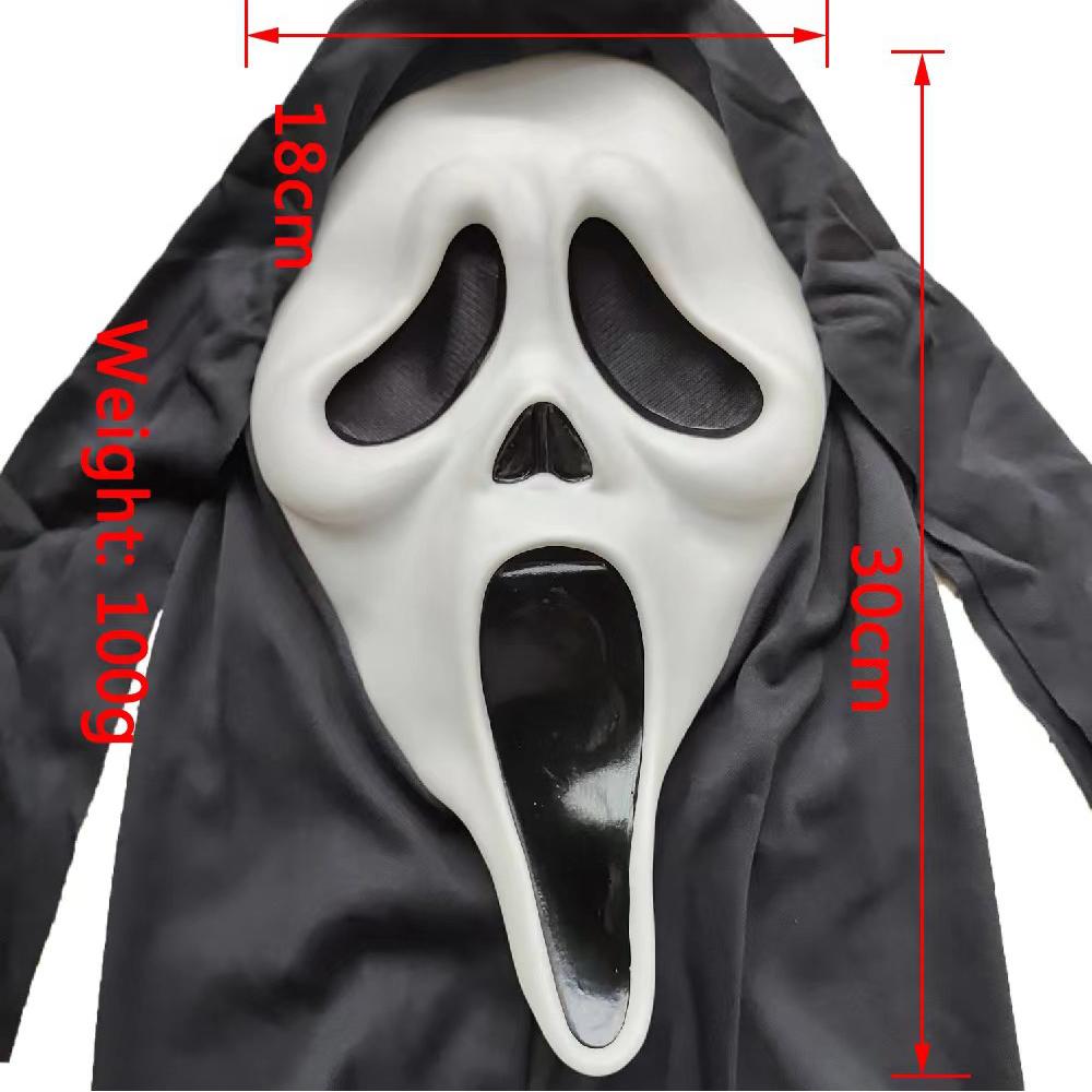 Screaming Ghost Face Head Mask Halloween Mask Full Head Masks for Cosplay