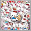 50 Наклеек Hello Kitty - Sanrio Японское Аниме для Тетрадей, Бутылок для Воды, Планировщиков