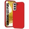 Protective Case for Samsung Galaxy S22+ - BOOLING - Soft Shockproof Silicone Red - Matte Finishes