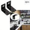 2 шт. Утолщенные угловые кронштейны 90 градусов L-образные угловые кронштейны Сверхпрочные широкие металлические угловые скобы Полка