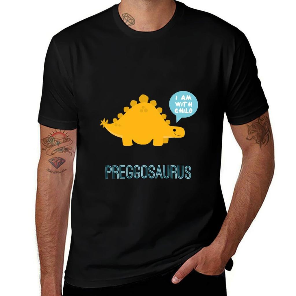 Preggosaurus Беременный Тираннозавр Динозавр Мама Футболка Защита от Солнца Внешняя Футболка Топ