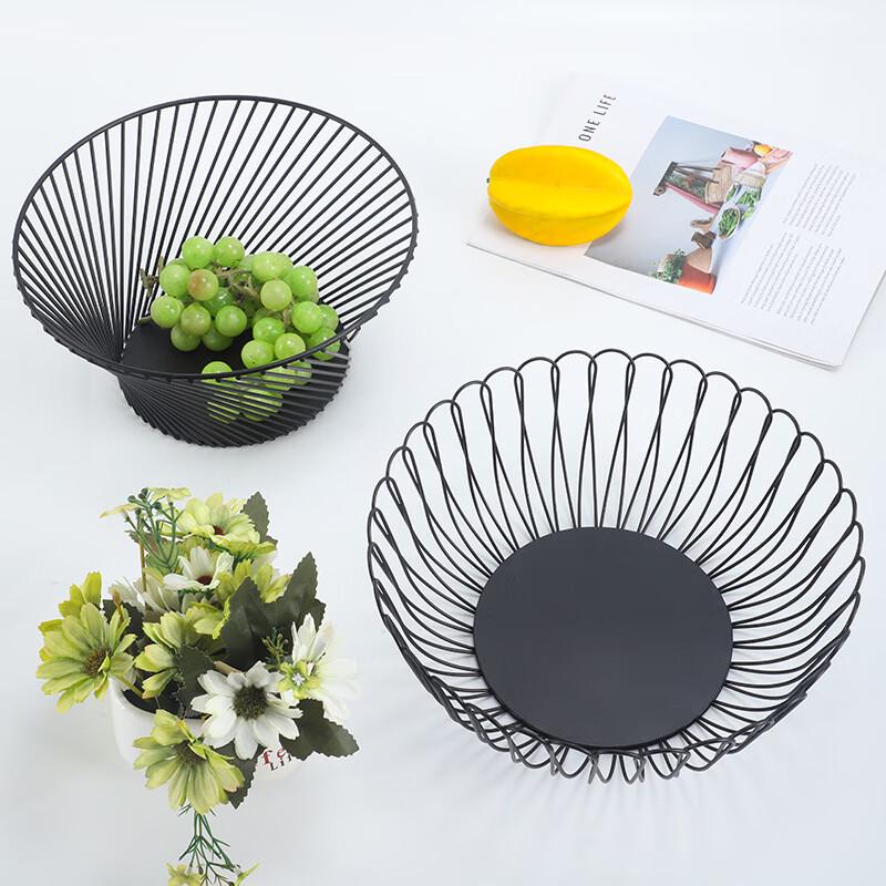 Nordic Iron Art Petal Fruit Basket