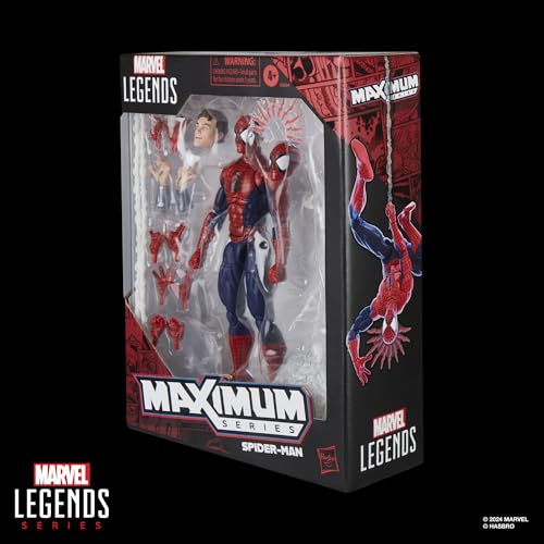 Hasbro Marvel Legends Maximum Series Человек-паук, Делюкс коллекционная фигурка Человека-паука из комиксов 15 см с невероятной артикуляцией и потрясающим