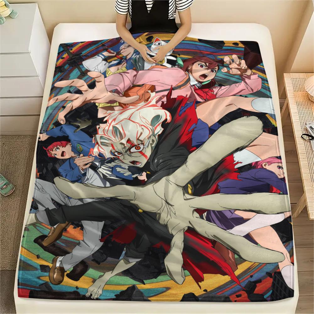 1Pc Dandadan Anime Print Flannel Blanket, High quality Comfortable for All Seasons, Home Decor, Warmth and Comfort, Perfect for Christmas Gifts 33