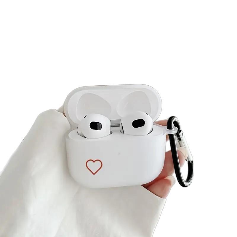 Белый красный любовь подходит для защитного чехла AirPods 1/1-го поколения Apple pro/1 беспроводной Bluetooth-гарнитуры