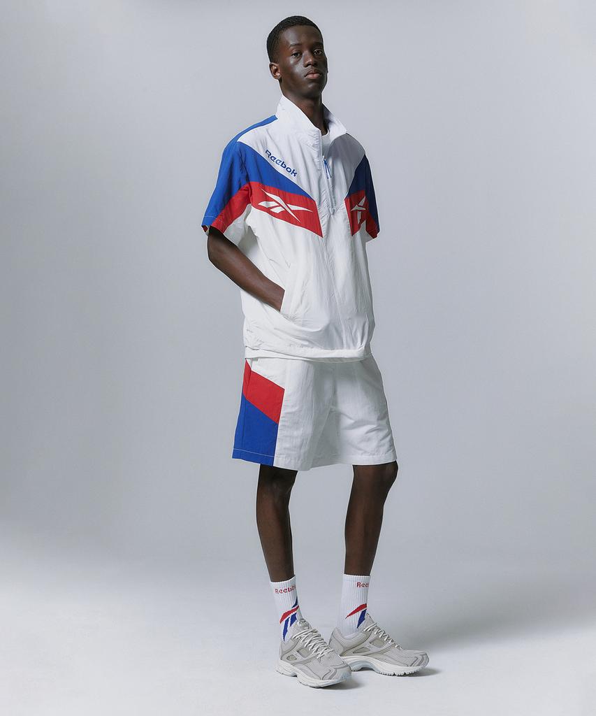 Reebok Анорак Twin Vector с коротким рукавом - Цвет: внебелый