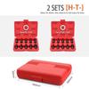 10PC 3/8" Drive Socket Set H3-14/T20-60 with Red Case, Professional Torx/Hex Tool Kit for Auto Maintenance