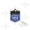 Metal Mountain Cross-country 4X4 Grille Badge Pattern Stickers Car Trunk Body Emblem Decal For Jeep Wrangler Chevrolet Toyota FJ ALW1