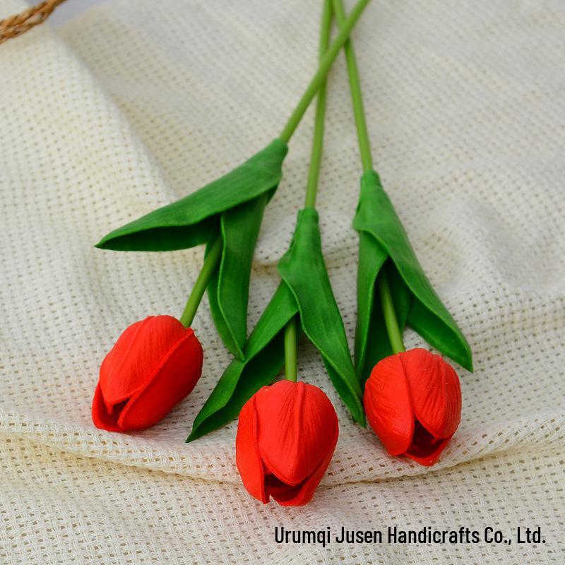 Искусственные тюльпаны для домашнего декора и свадебных букетов