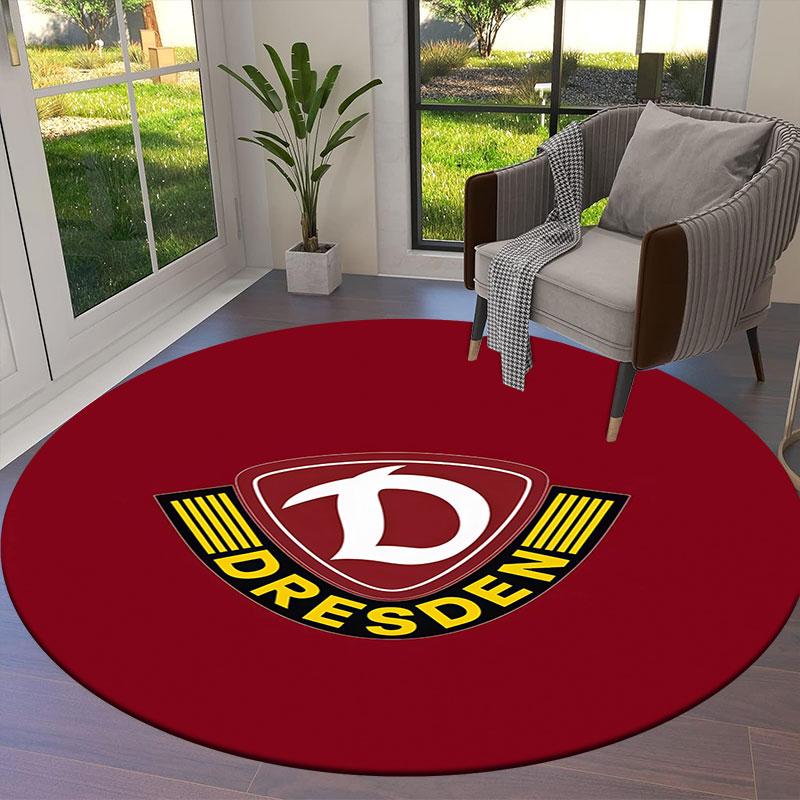 Dynamo Dresden Round Area Rug,Carpet Rug for Living Room Bedroom Sofa Playroom Decor,Non-slip Floor Mat
