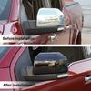 2x Exterior Rear View Side Mirror Decor Cover Trim For Ford F150 2015- Black