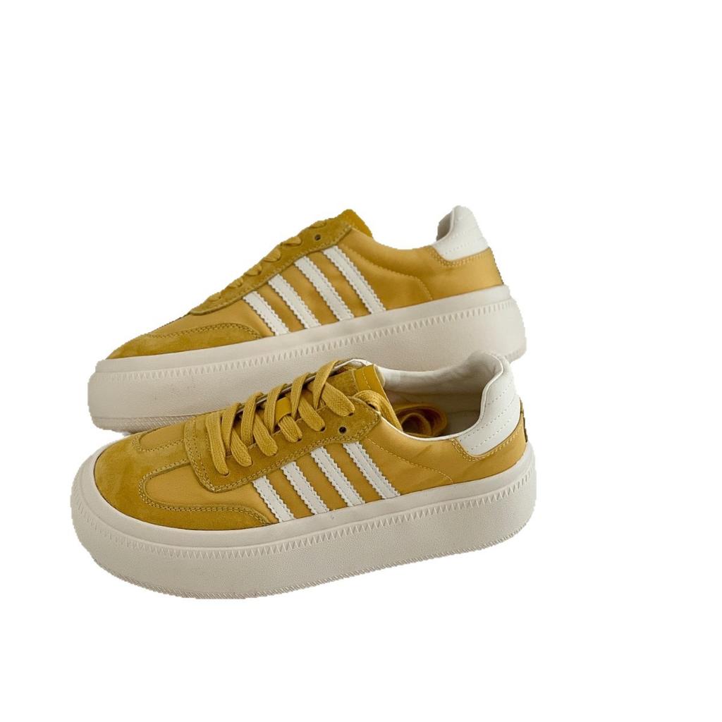 2025 summer new leather platform white shoes women's versatile casual sports board shoes heightening breathable bread shoes