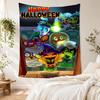 Plants Vs. Zombies Vintage Tapestry Retro Boho Great for Reading Corner Dorm Wall Living Room Indoor Hand Painted Style Gift for Birthday