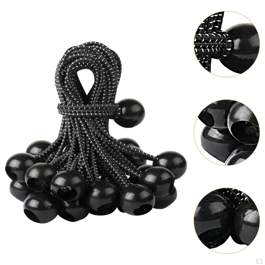 20 штук шнуров для мячей, сменные шарики, навес, брезент, стяжка, прочная, для проводов