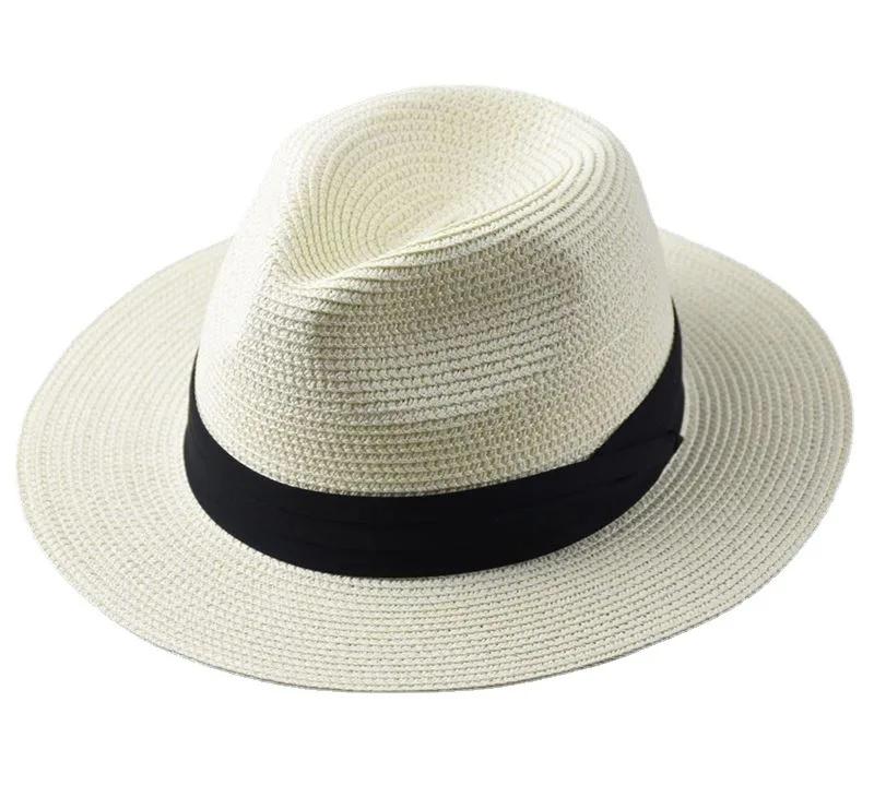 Summer Large Size 64cm Classic Sun Hats for Men Women Panama Hats Couple Wide Brim Beach Straw Hat Big Head Plus Size Fedora Hat