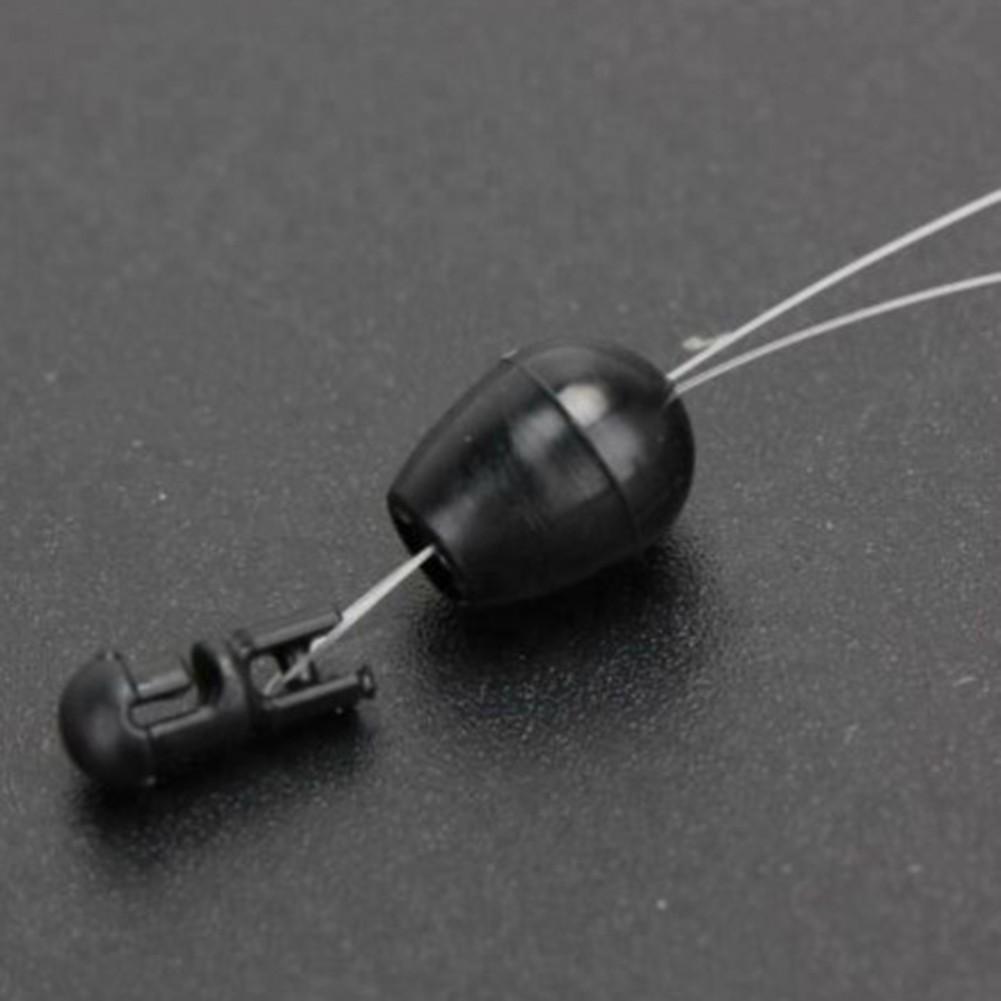 Черные пластиковые быстросъемные коннекторы для лески - Фидерный стиль, 20 шт. или 50 шт.