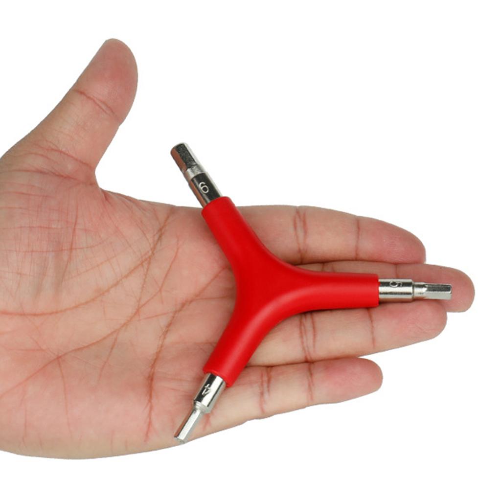 Bicycles MTB Repair Wrench Tool 4mm 5mm 6mm Allen Key Wrench Bike 3 Way Hex Wrench Spanner Cycling Mountain Bike Wrench
