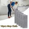 10pcs Washable Microfiber Mop Cloth Self Wring Replacement Mop Cloth Flat Mop Cloth Hardwood Floors