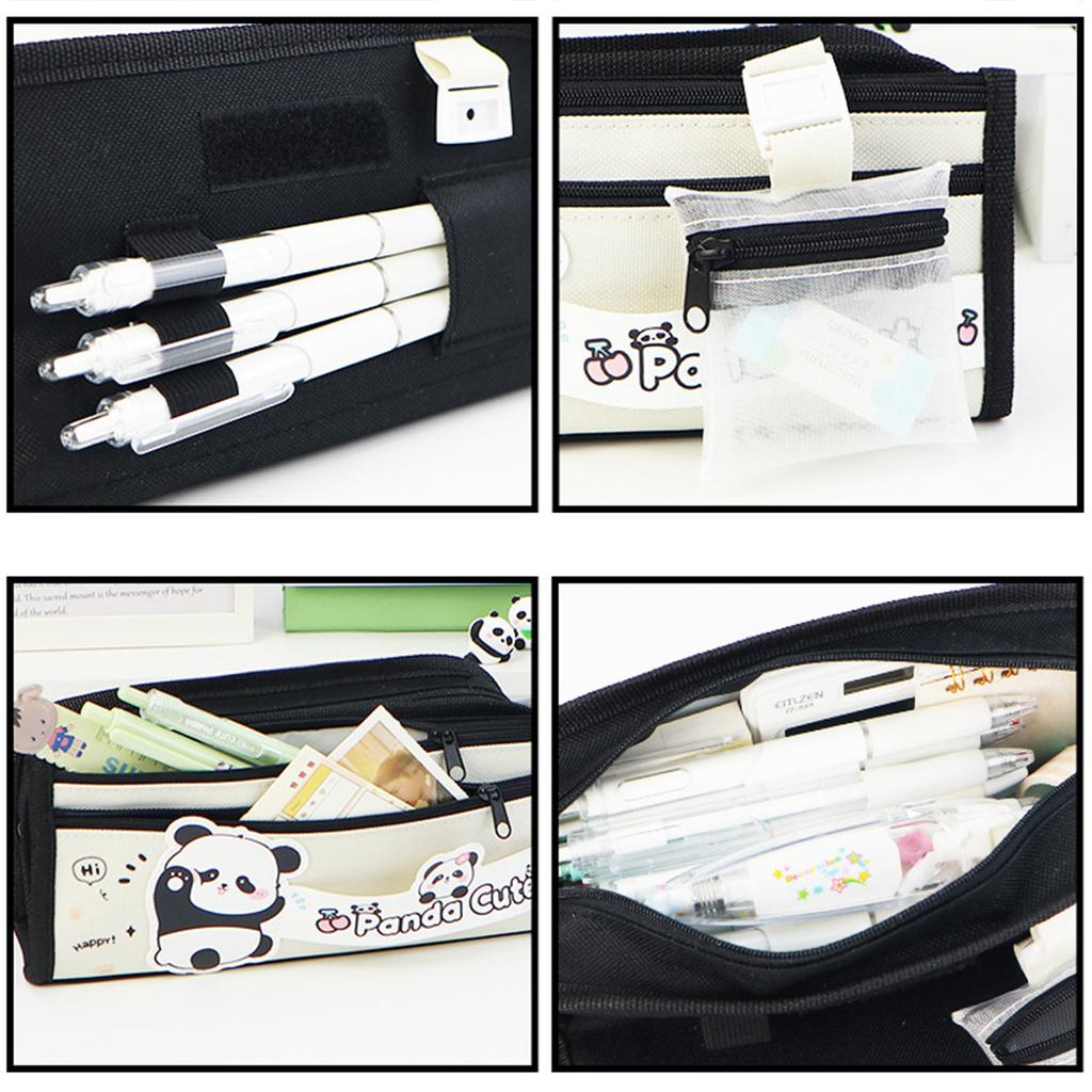 Пенал «Панда» большой емкости, сумка для канцелярских принадлежностей, пенал для маркеров, органайзеры для стола для студентов, девочек и мальчиков