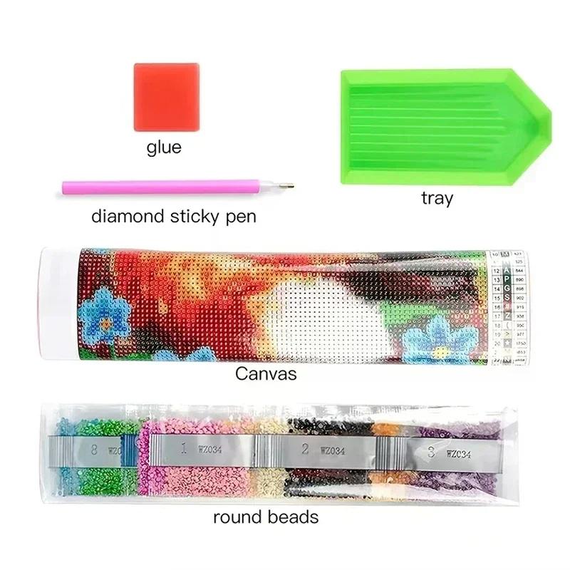 DIY Diamond Painting Pink Cat Stitch Kit Mosaic Art Diamond Painting Full Circle/Square Diamond Home Decoration